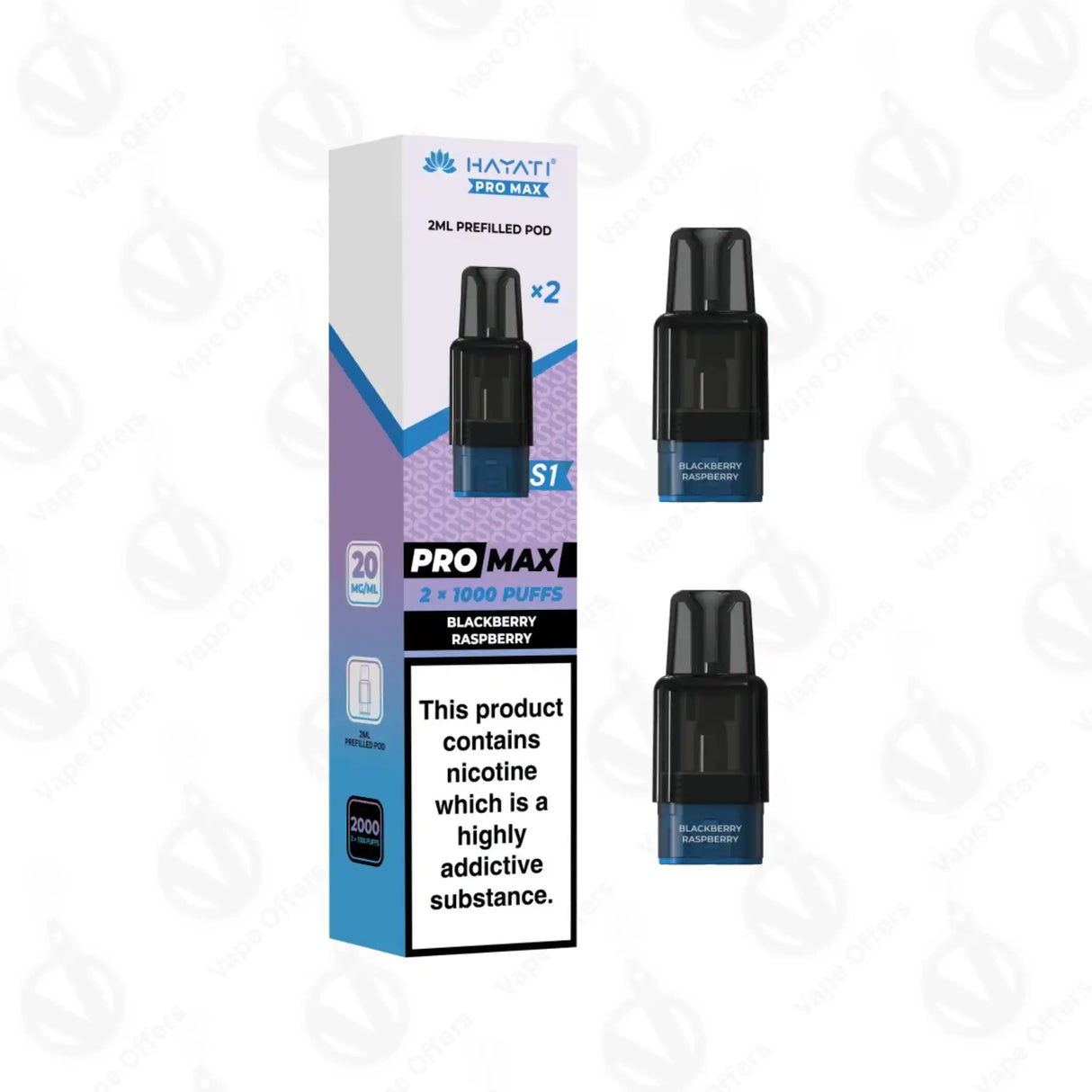 Hayati Pro Max S1 Blackberry Raspberry Prefilled Pod