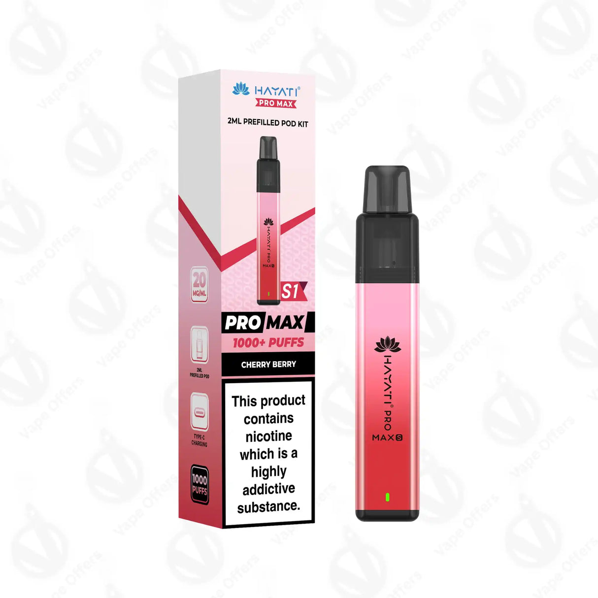 Hayati Pro Max S1 Cherry Berry Prefilled Pod Kit