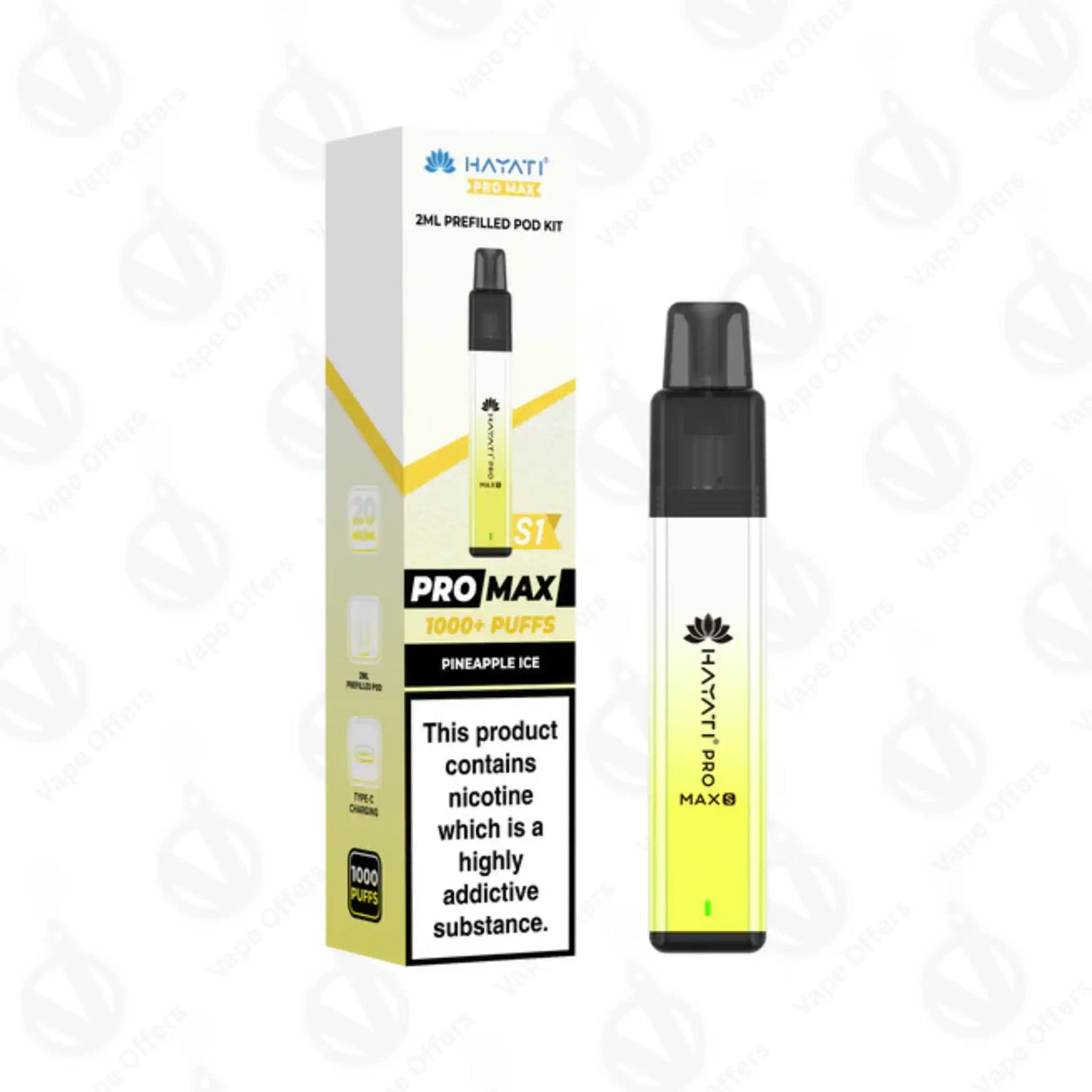 Hayati Pro Max S1 Pineapple Ice Prefilled Pod Kit