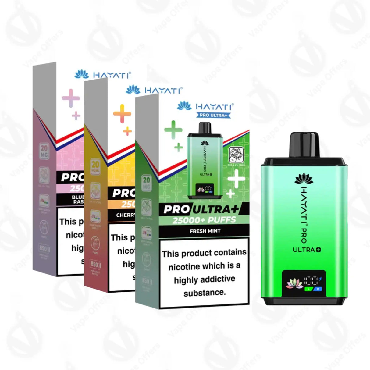 Hayati Pro Ultra Plus 25000 Prefilled Pod Kit- 5 For £50