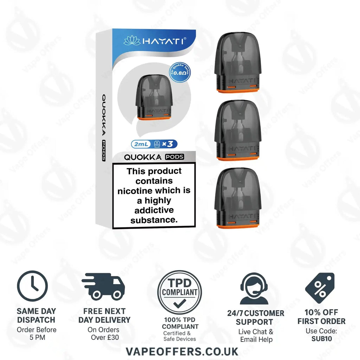 Hayati Quokka Replacement Pods 0.8 ohm