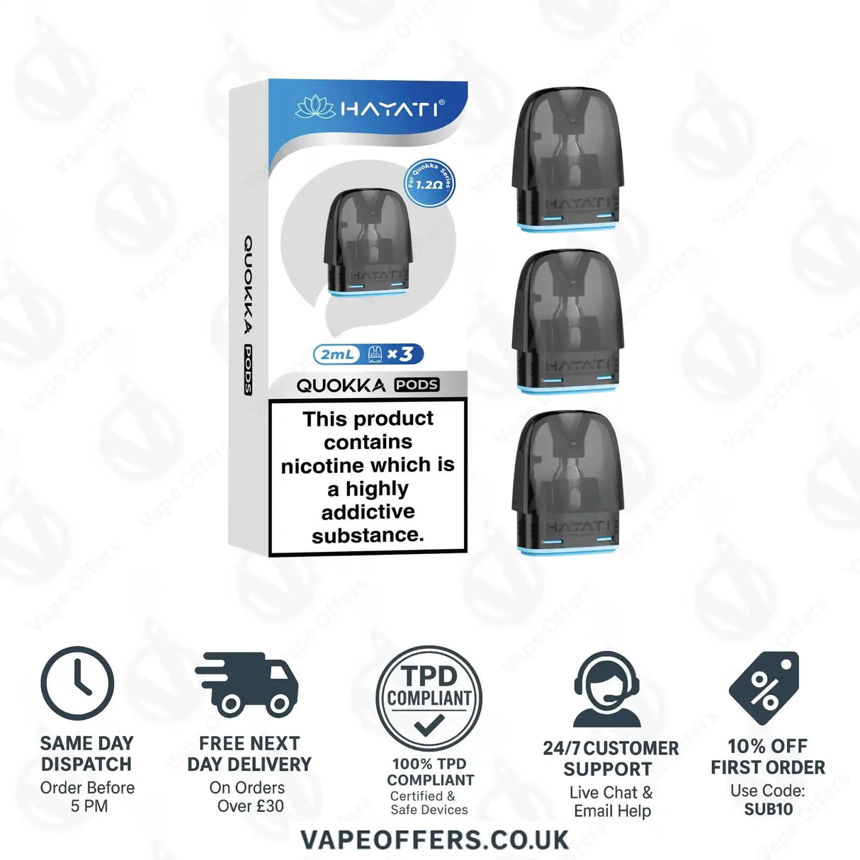 Hayati Quokka Replacement Pods 1.2 ohm