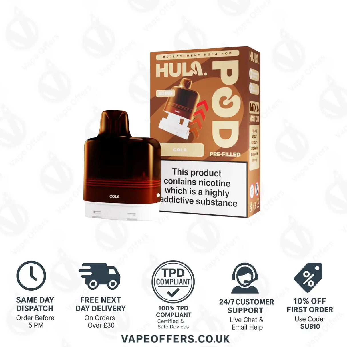 Hula 7000 Big Puff Prefilled Pod Cola