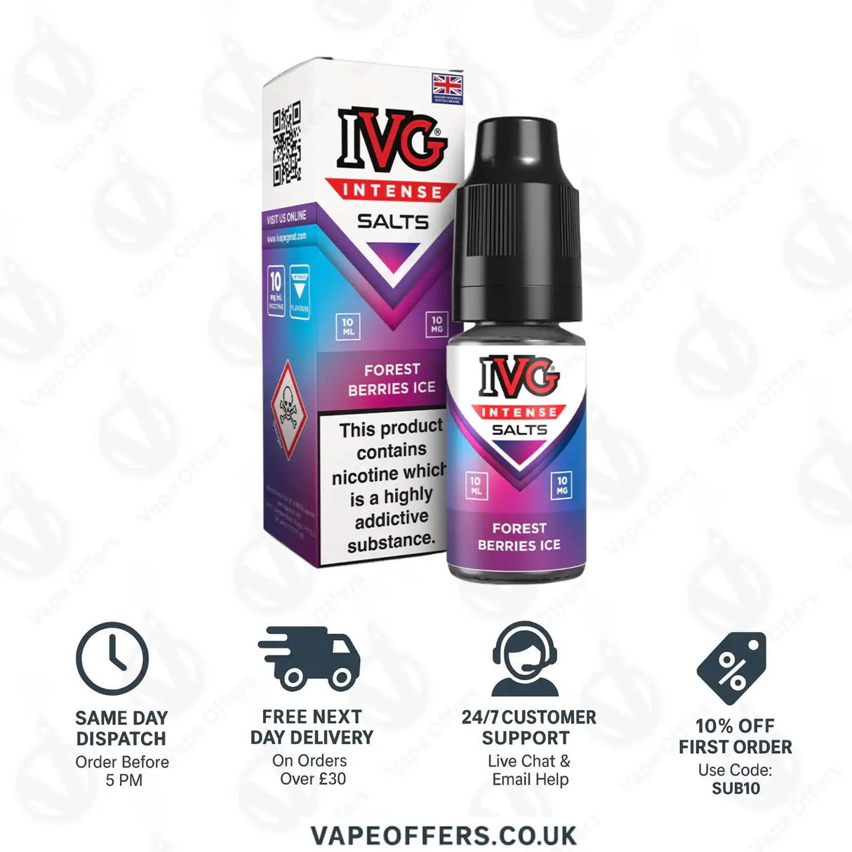 IVG Intense Salts Forest Berries Ice Nic Salt