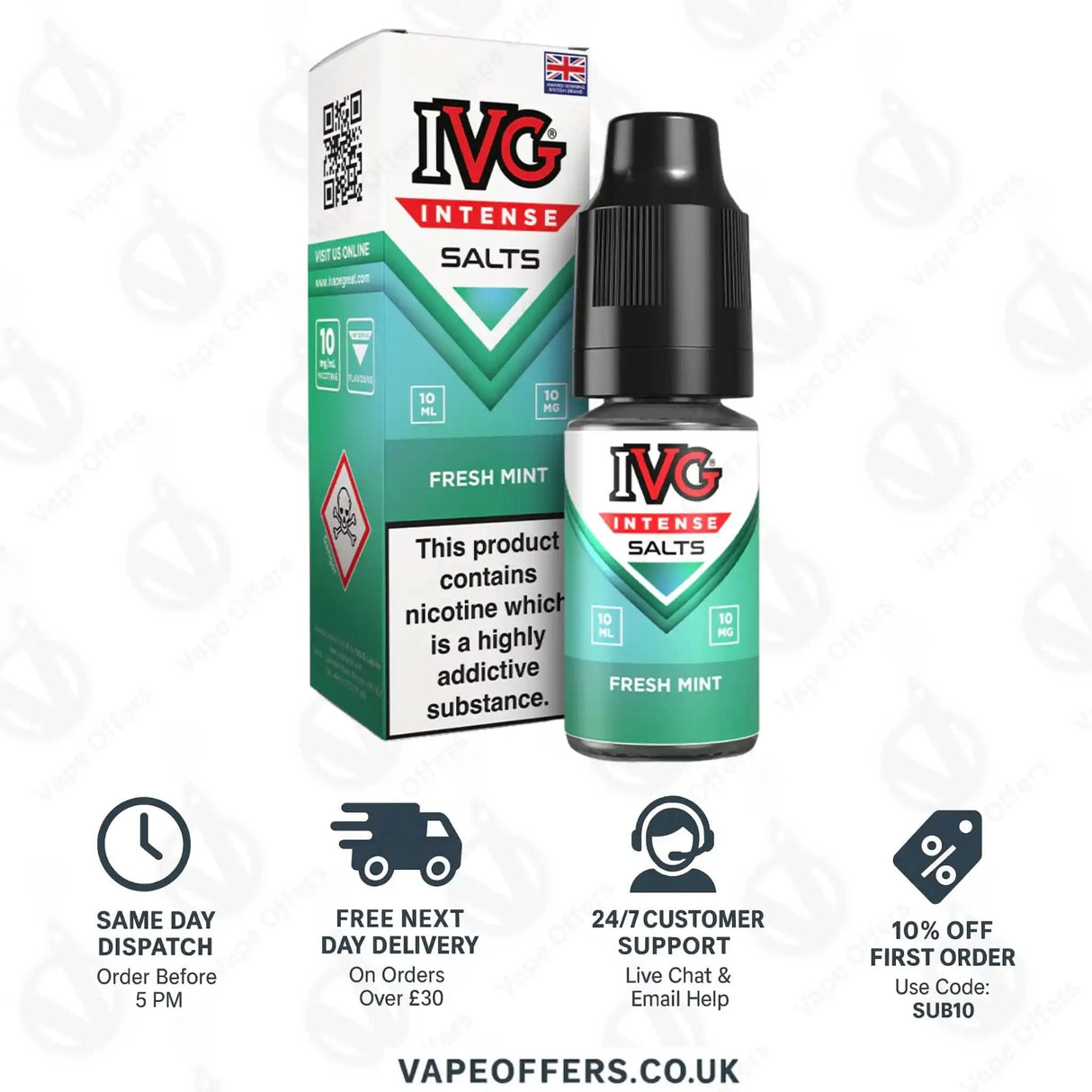 IVG Intense Salts Fresh Mint Nic Salt