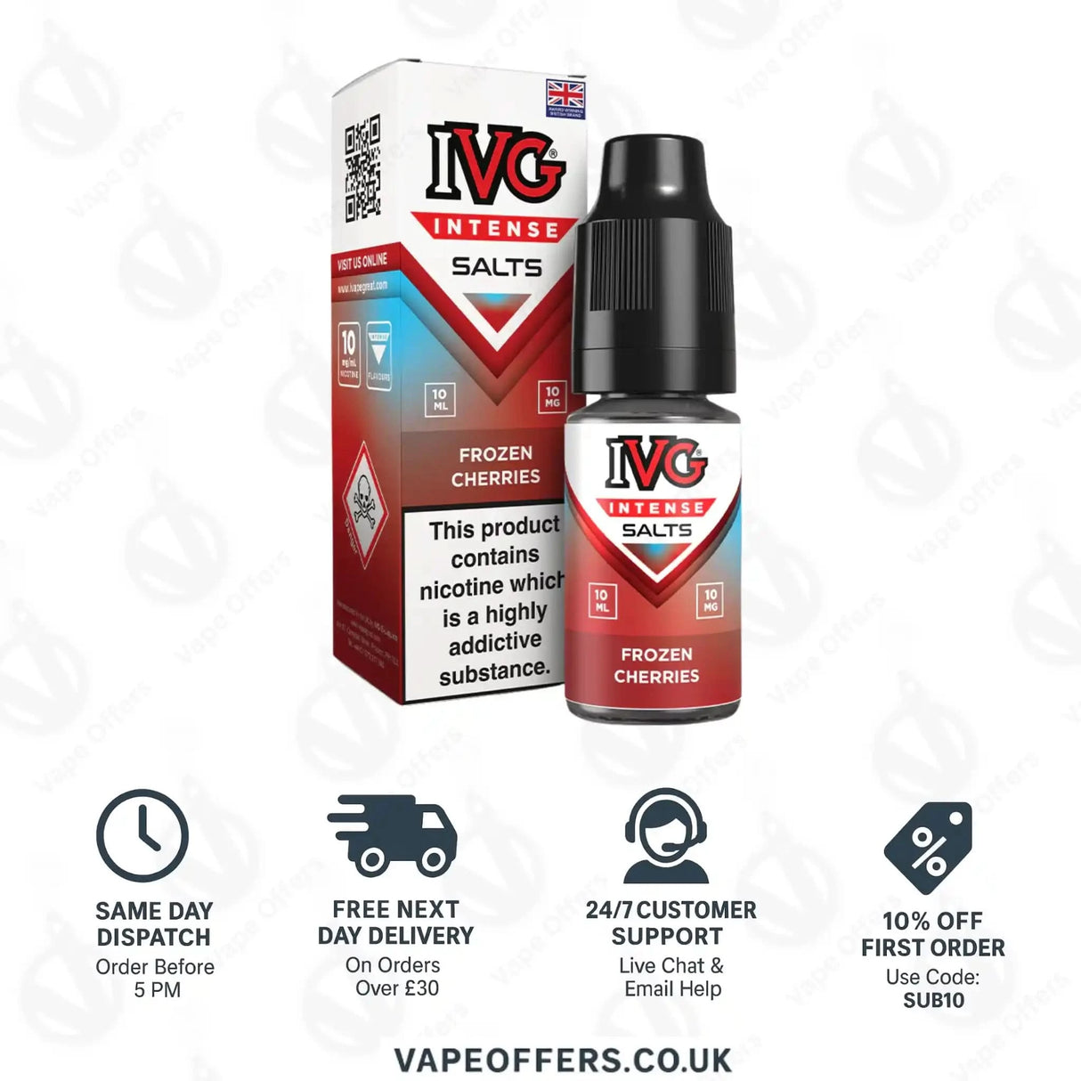 IVG Intense Salts Frozen Cherries Nic Salt