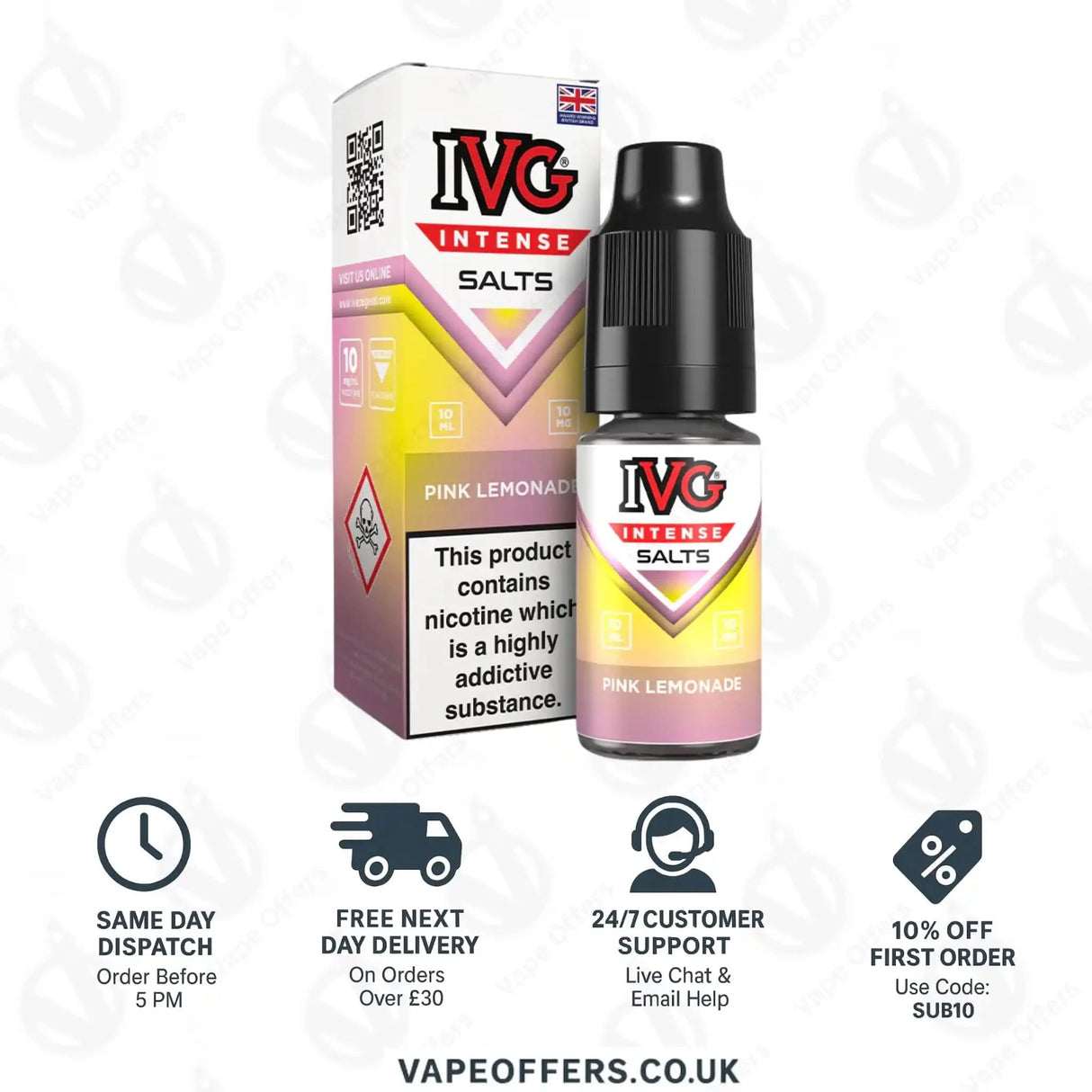 IVG Intense Salts Pink Lemonade Nic Salt