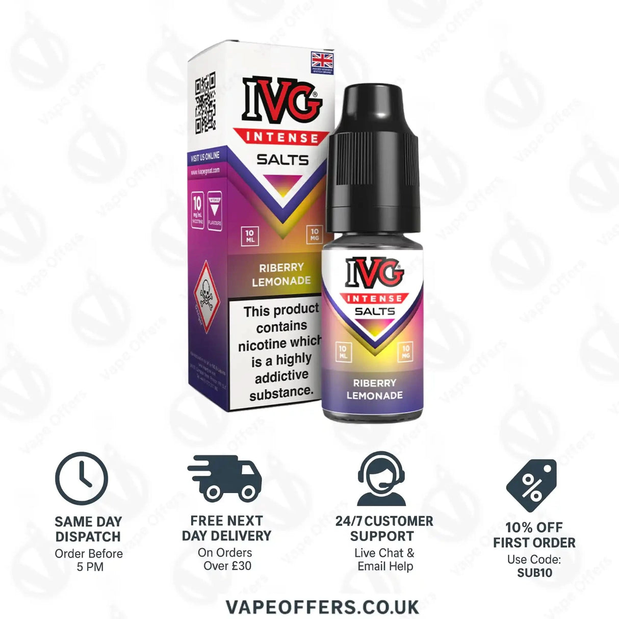 IVG Intense Salts Riberry Lemonade Nic Salt