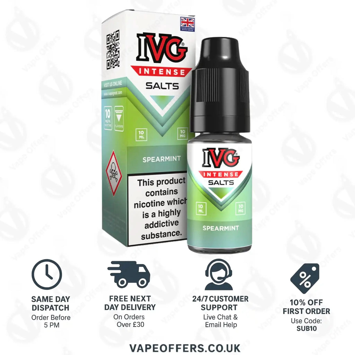 IVG Intense Salts Spearmint Nic Salt