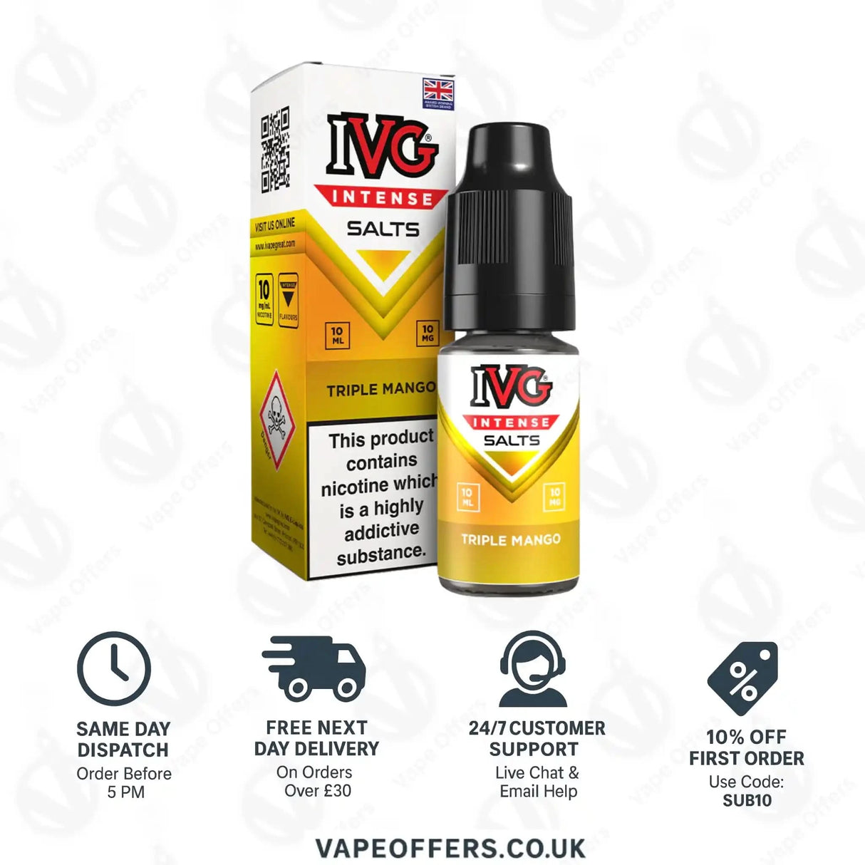 IVG Intense Salts Triple Mango Nic Salt