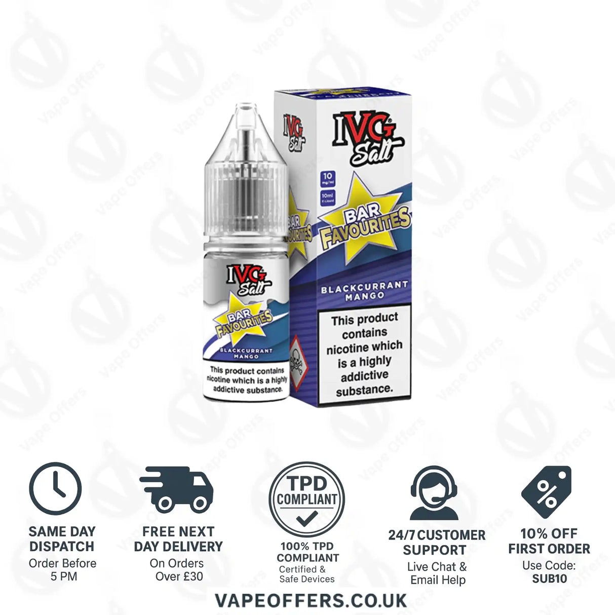 IVG Bar Favourites Blackcurrent Mango Salts