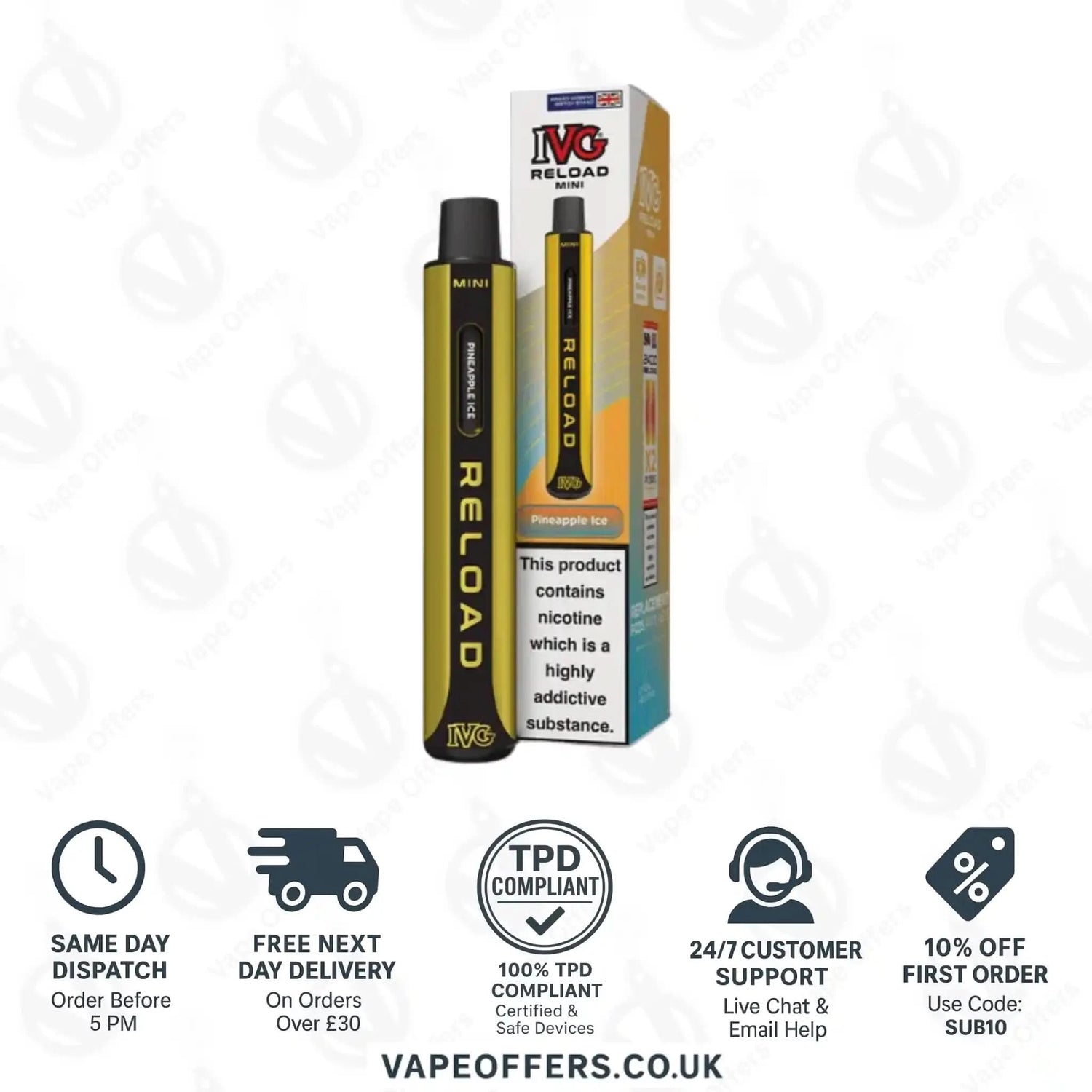 IVG Reload Mini Prefilled Pod Kit Pineapple Ice