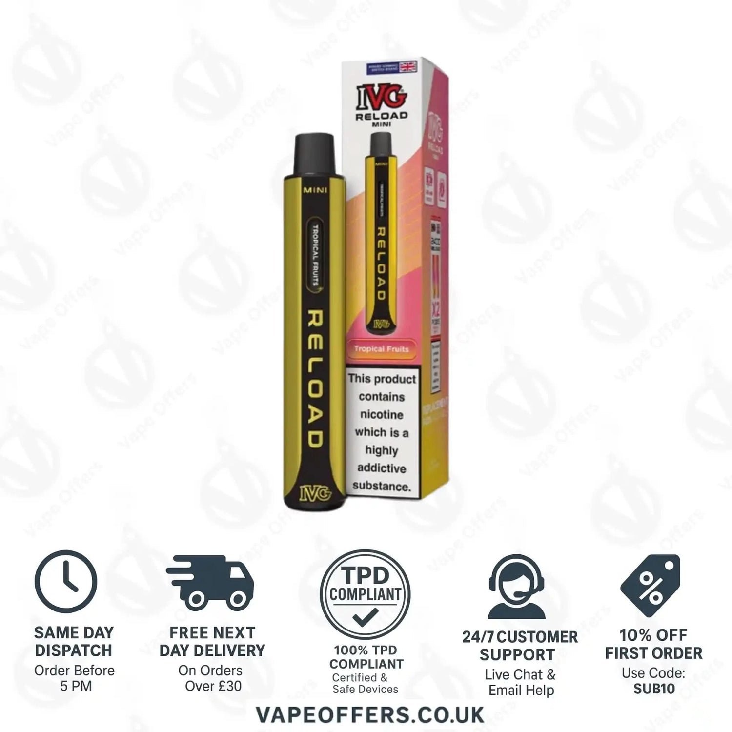 IVG Reload Mini Prefilled Pod Kit Tropical Fruits