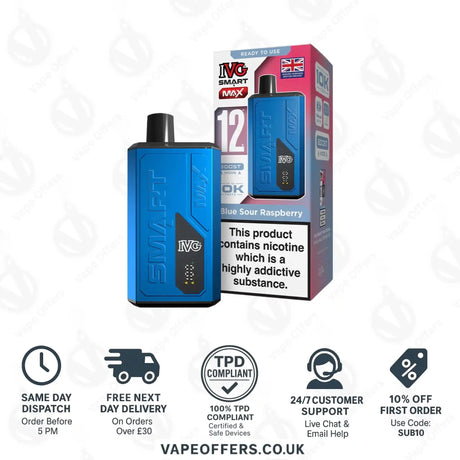 IVG Smart Max Prefilled Pod Kit Blue Sour Raspberry