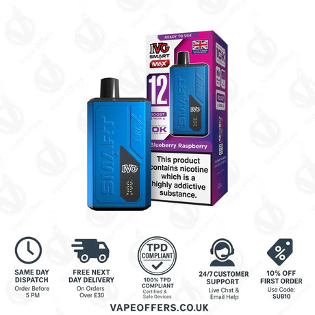 IVG Smart Max Prefilled Pod Kit Blueberry Raspberry