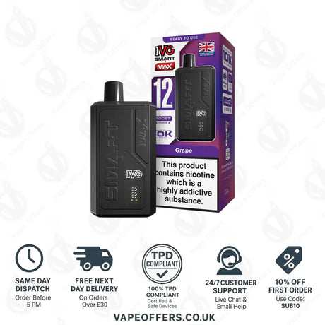 IVG Smart Max Prefilled Pod Kit Grape