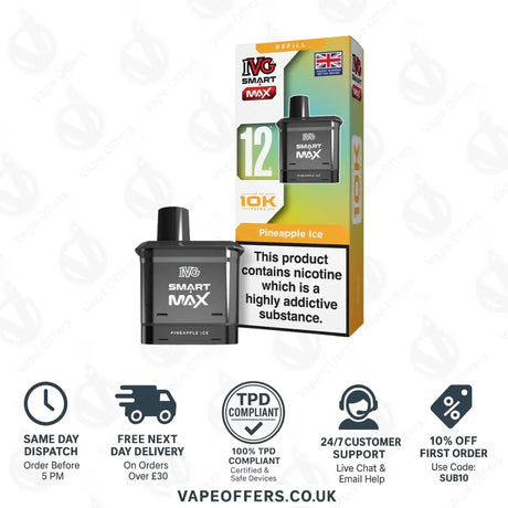 IVG Smart Max Prefilled Pods Pineapple Ice