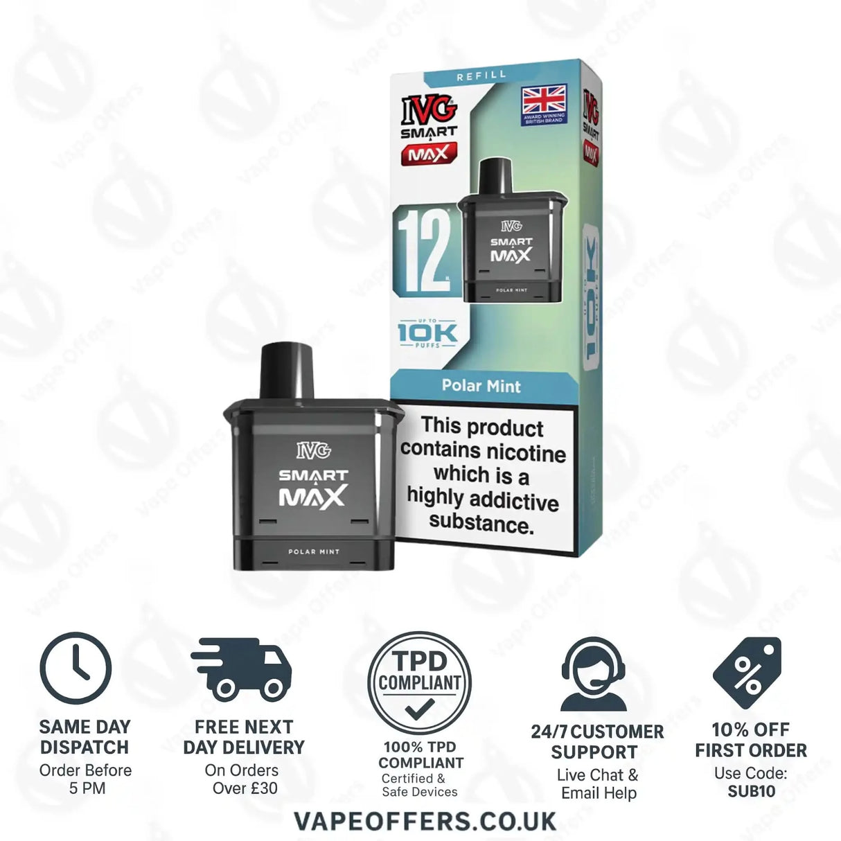 IVG Smart Max Prefilled Pods Polar Mint