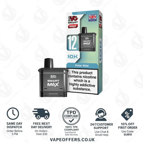 IVG Smart Max Prefilled Pods Polar Mint