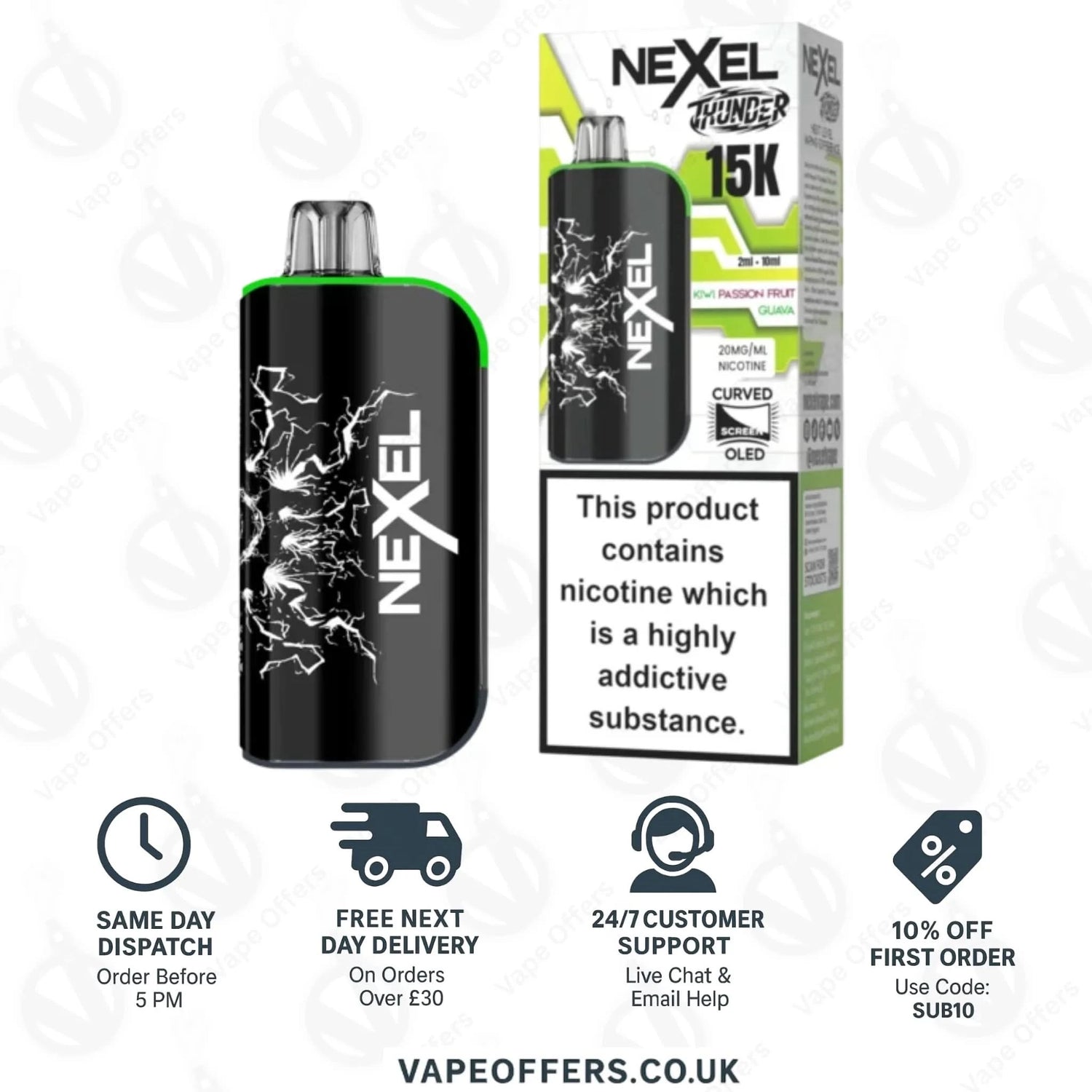 Kiwi Passion Fruit Guava – Nexel Thunder 15K
