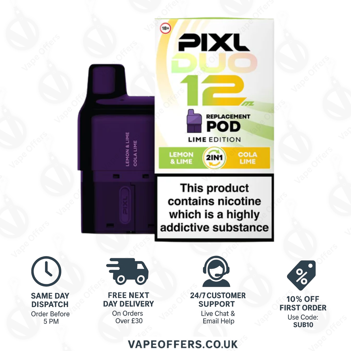 PIXL Duo Prefilled Pods - Lime Edition