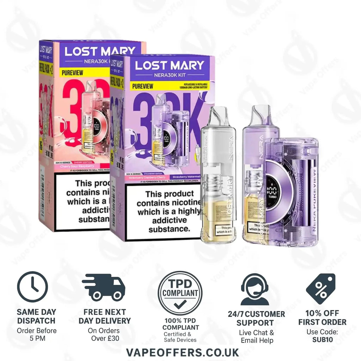 Lost Mary Nera30K Pureview Prefilled Pod Kit