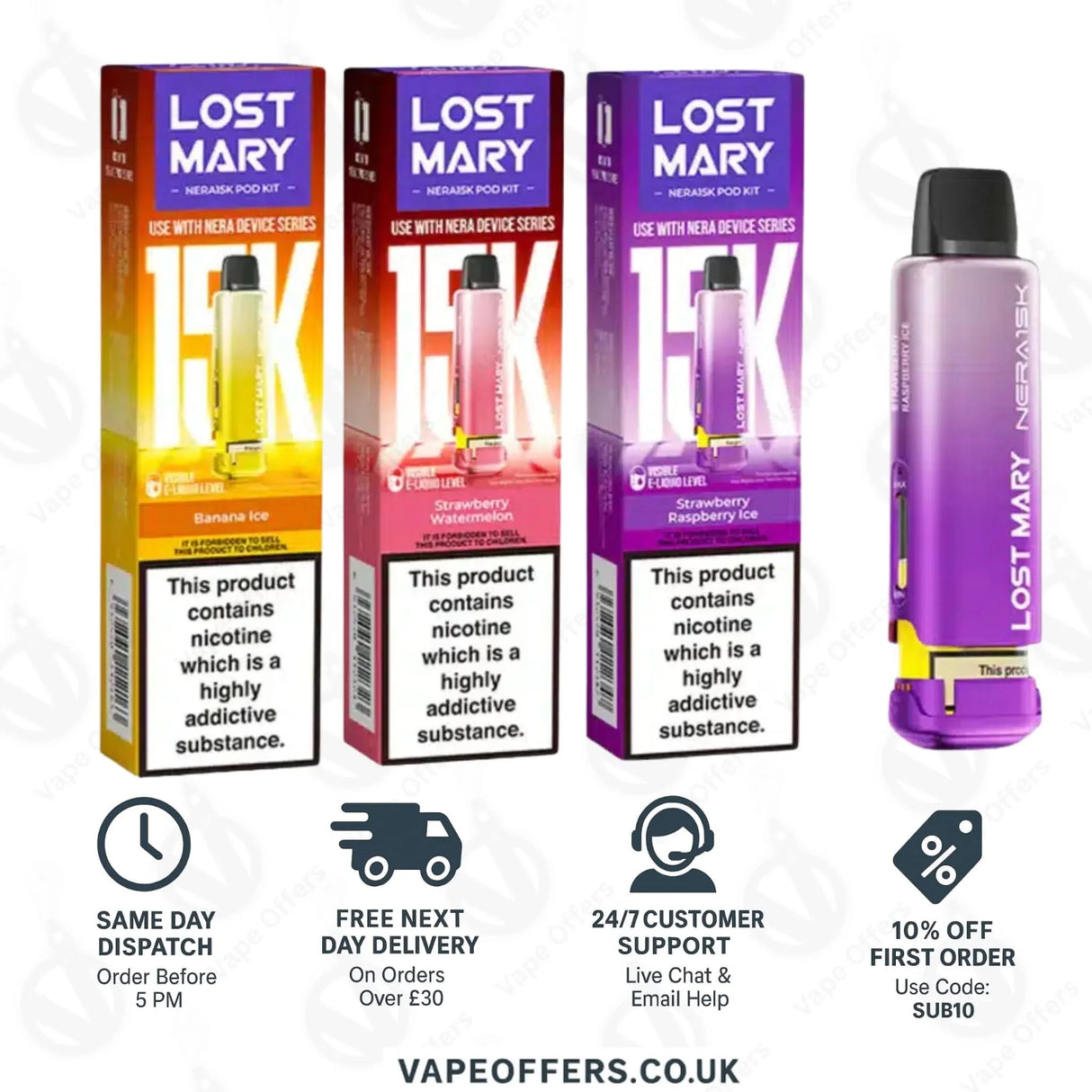 Lost Mary Nera Fullview Prefilled Pod