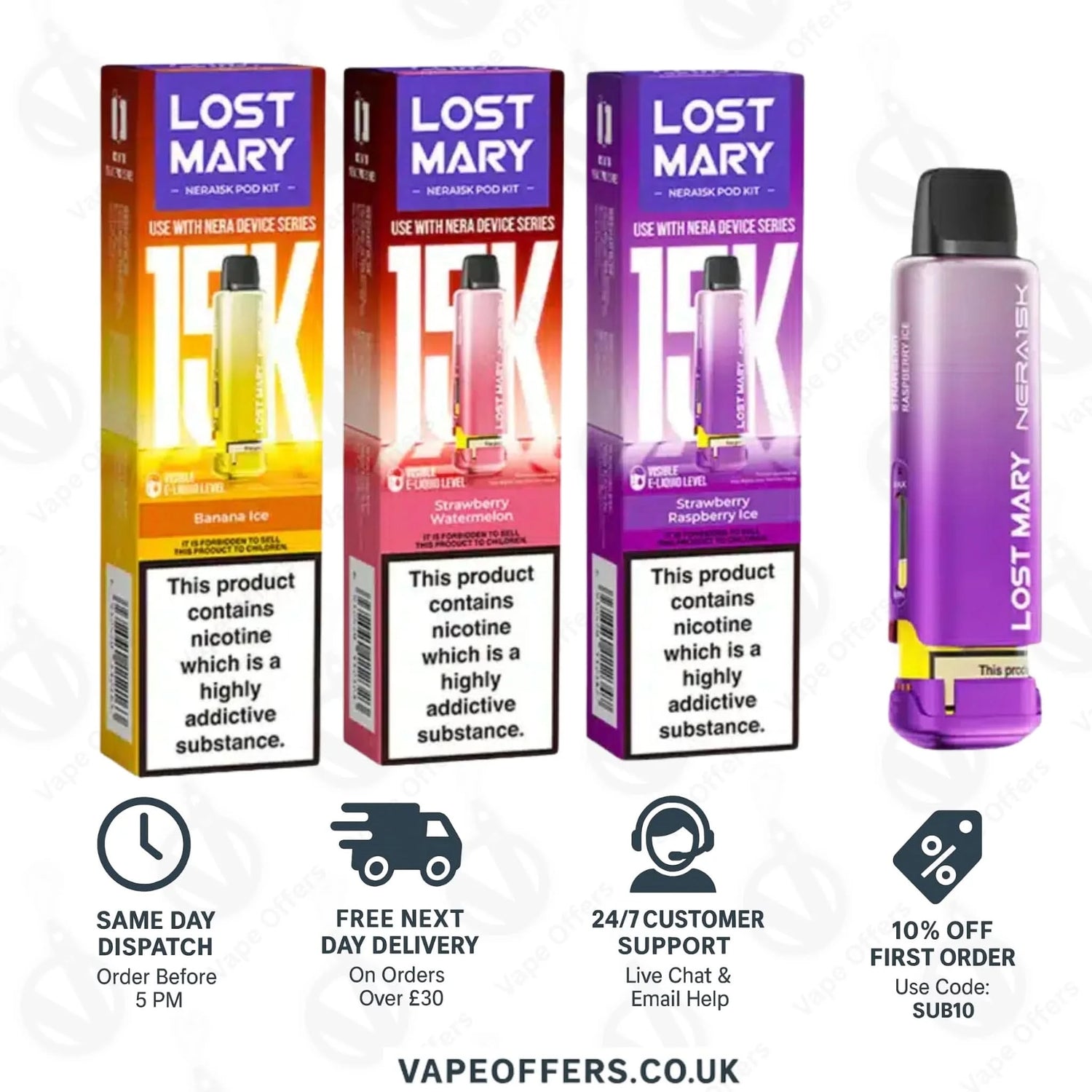 Lost Mary Nera Fullview Prefilled Pod