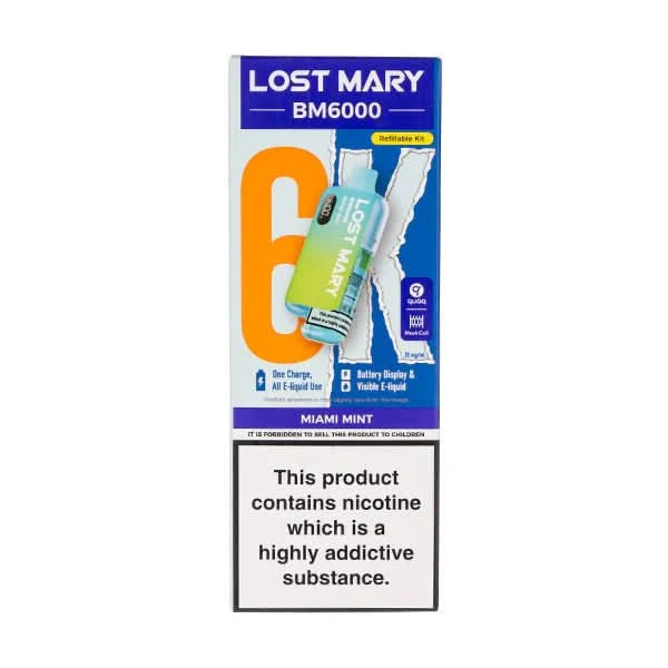 Lost Mary BM6000 Miami Mint Flavour