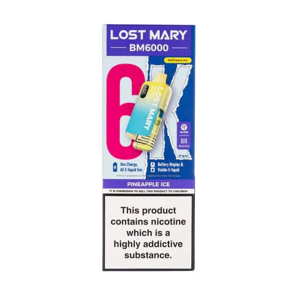 Lost Mary BM6000 Pineapple Ice Flavour