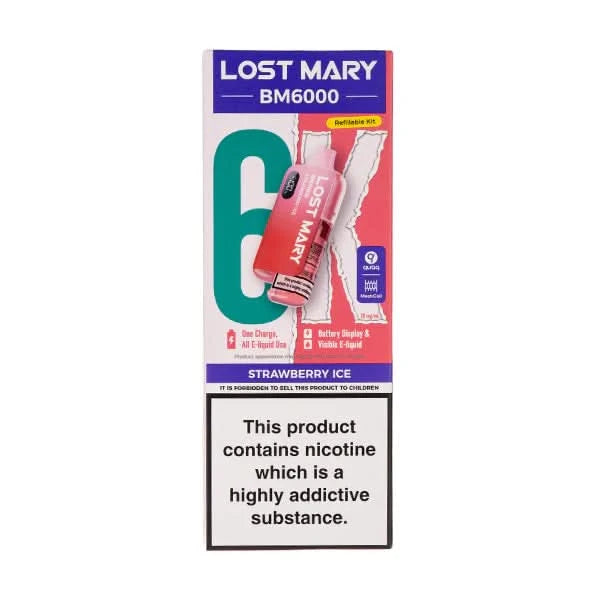 Lost Mary BM6000 Strawberry Ice Flavour