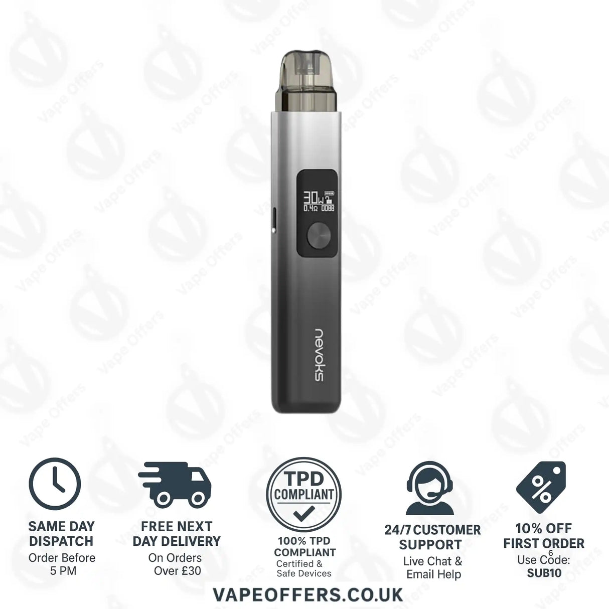 Nevoks Feelin AX Pod Kit Misty Grey