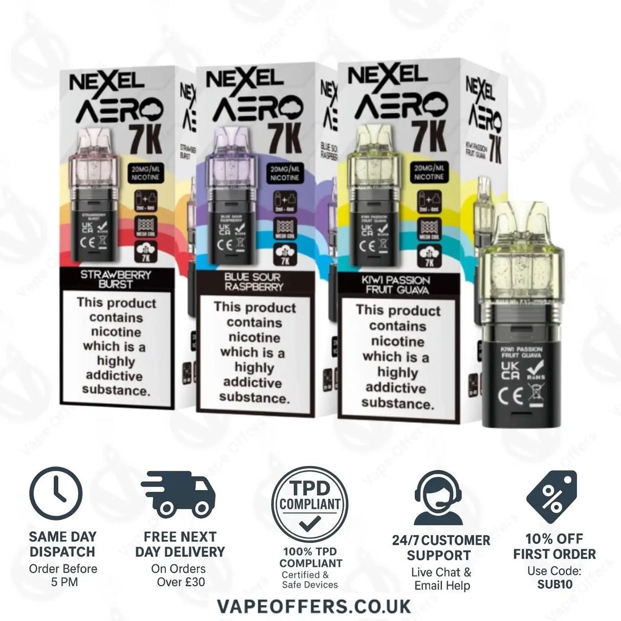 Nexel Aero 7K Prefilled Pods
