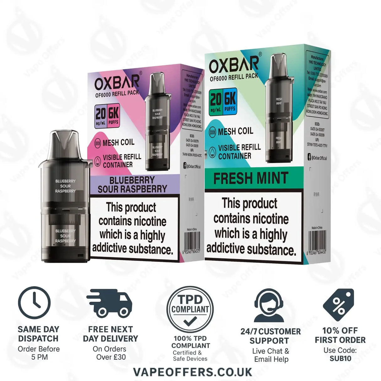 OXBAR OF6000 Prefilled Pod