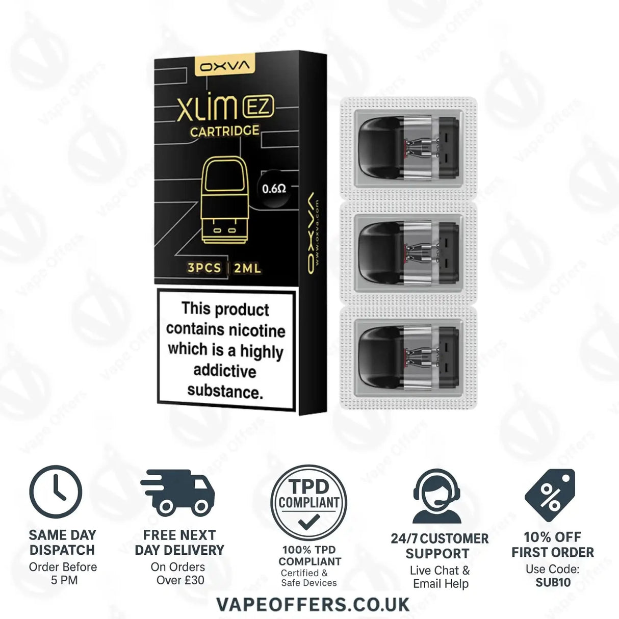 OXVA Xlim 0.6ohm EZ Replacement Vape Pods