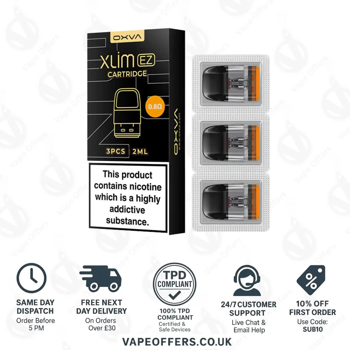 OXVA Xlim 0.8ohm EZ Replacement Vape Pods