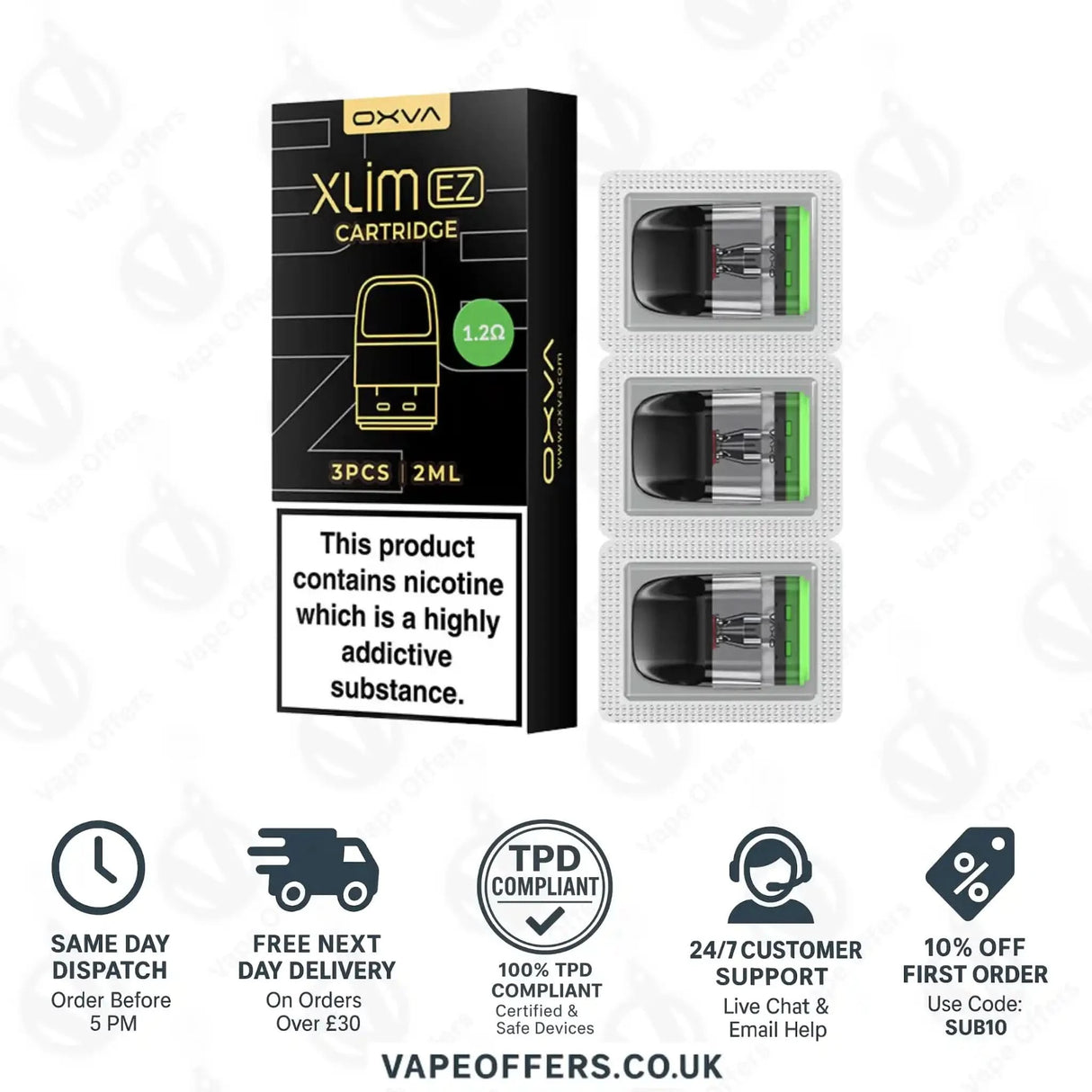 OXVA Xlim 1.2ohm EZ Replacement Vape Pods