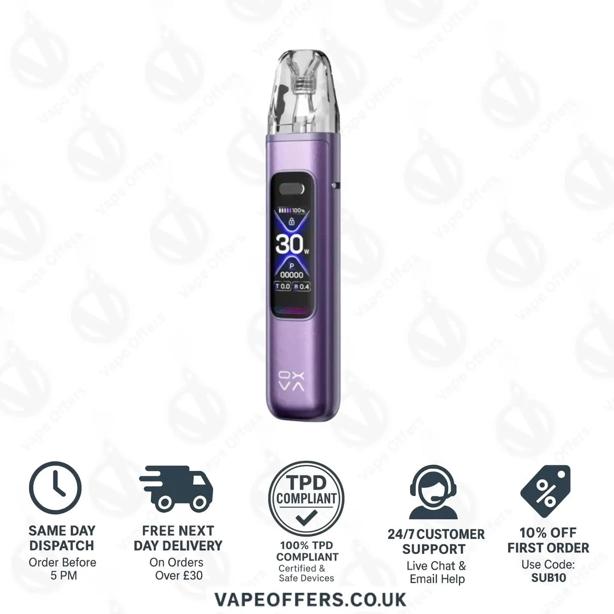 OXVA Xlim Pro 3 Pod Vape Kit Purple Silk