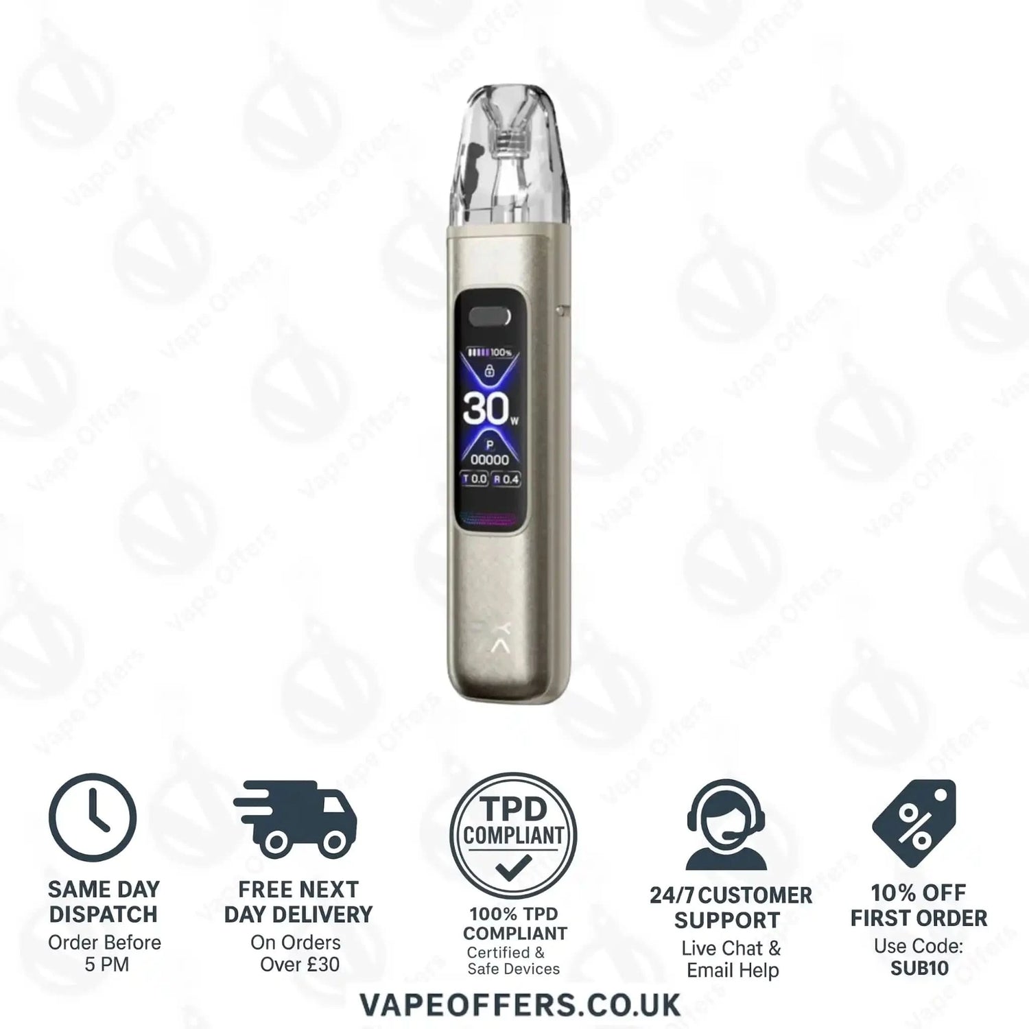 OXVA Xlim Pro 3 Pod Vape Kit Titanium Silk