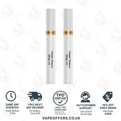 Oxva SlimStick Prefilled Cartridges Classic Tobacco