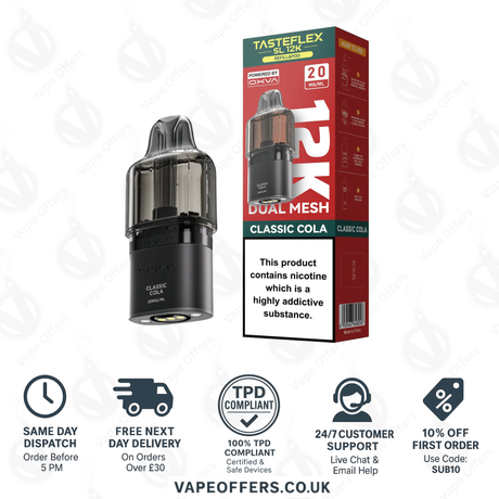 Oxva Tasteflex SL 12K Prefilled Pod Classic Cola