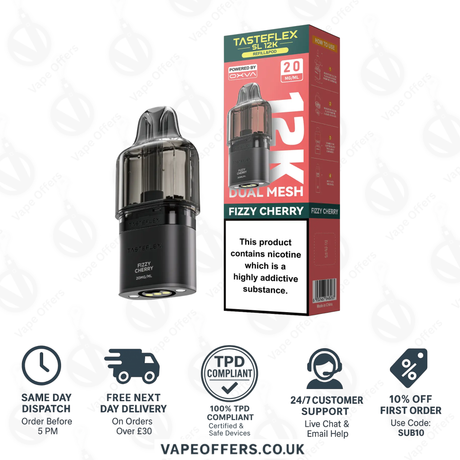 Oxva Tasteflex SL 12K Prefilled Pod Fizzy Cherry