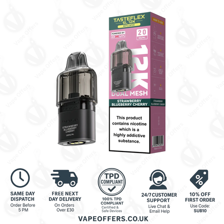 Oxva Tasteflex SL 12K Prefilled Pod Strawberry Blueberry Cherry