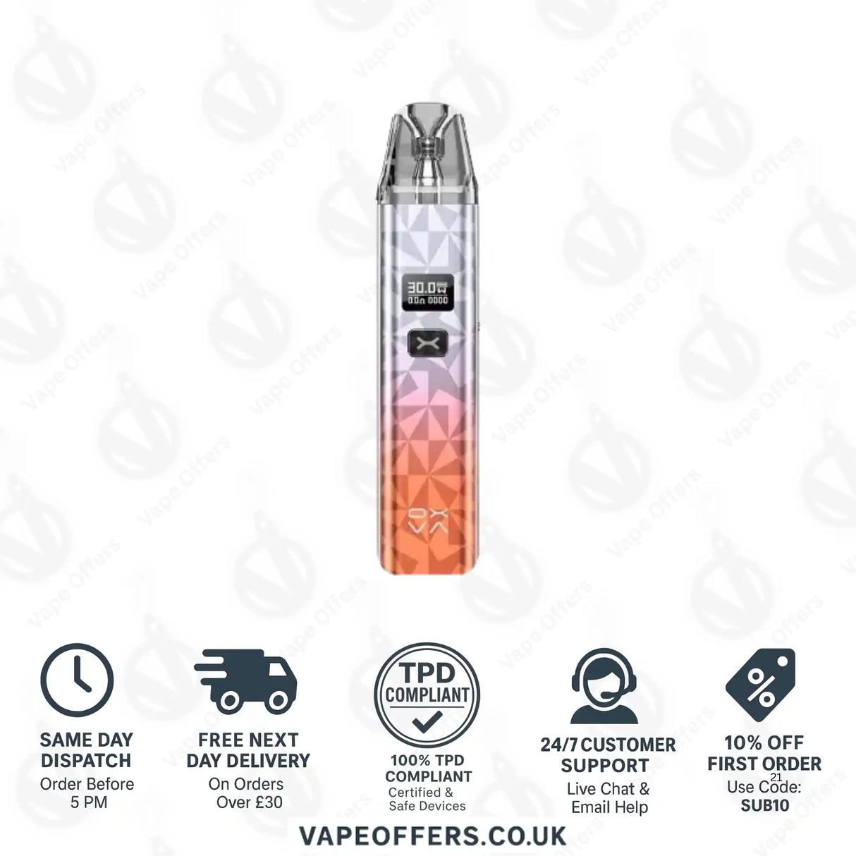 Oxva Xlim Classic Edition Pod Kit Orange Silver