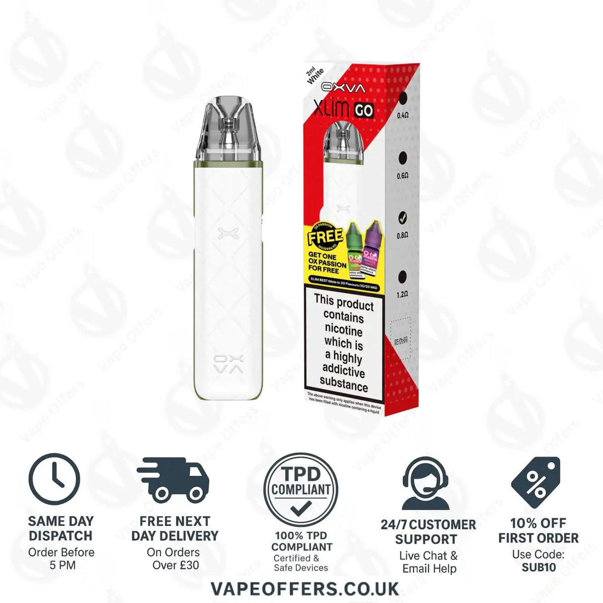 Oxva Xlim Go Pod Vape Kit White