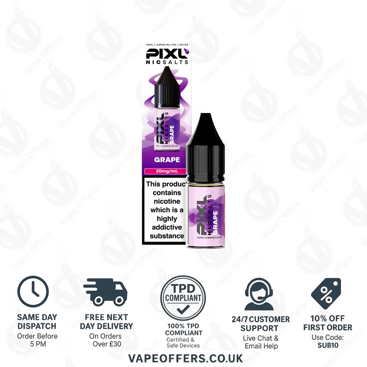 PIXL Grape Nic Salts