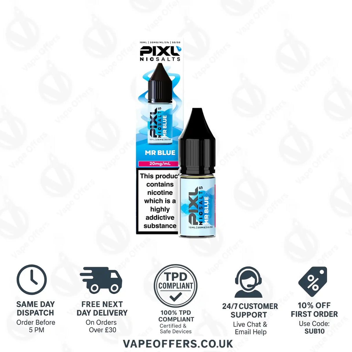 PIXL Mr Blue Nic Salts