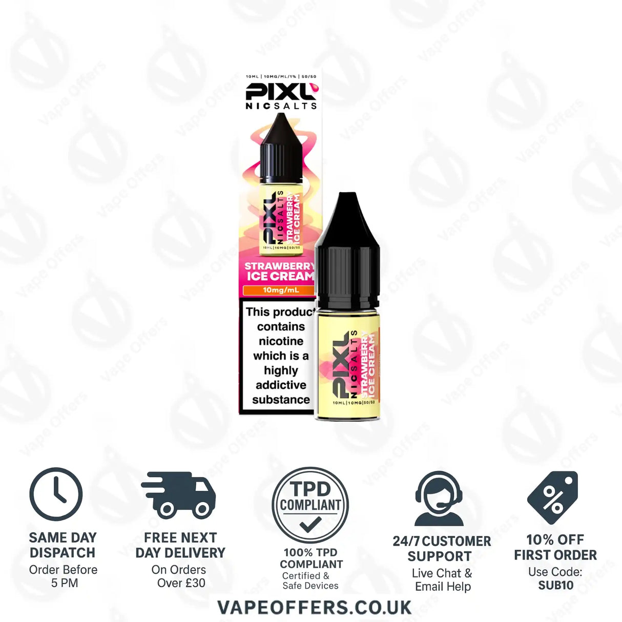 PIXL Strawberry Ice Cream Nic Salts