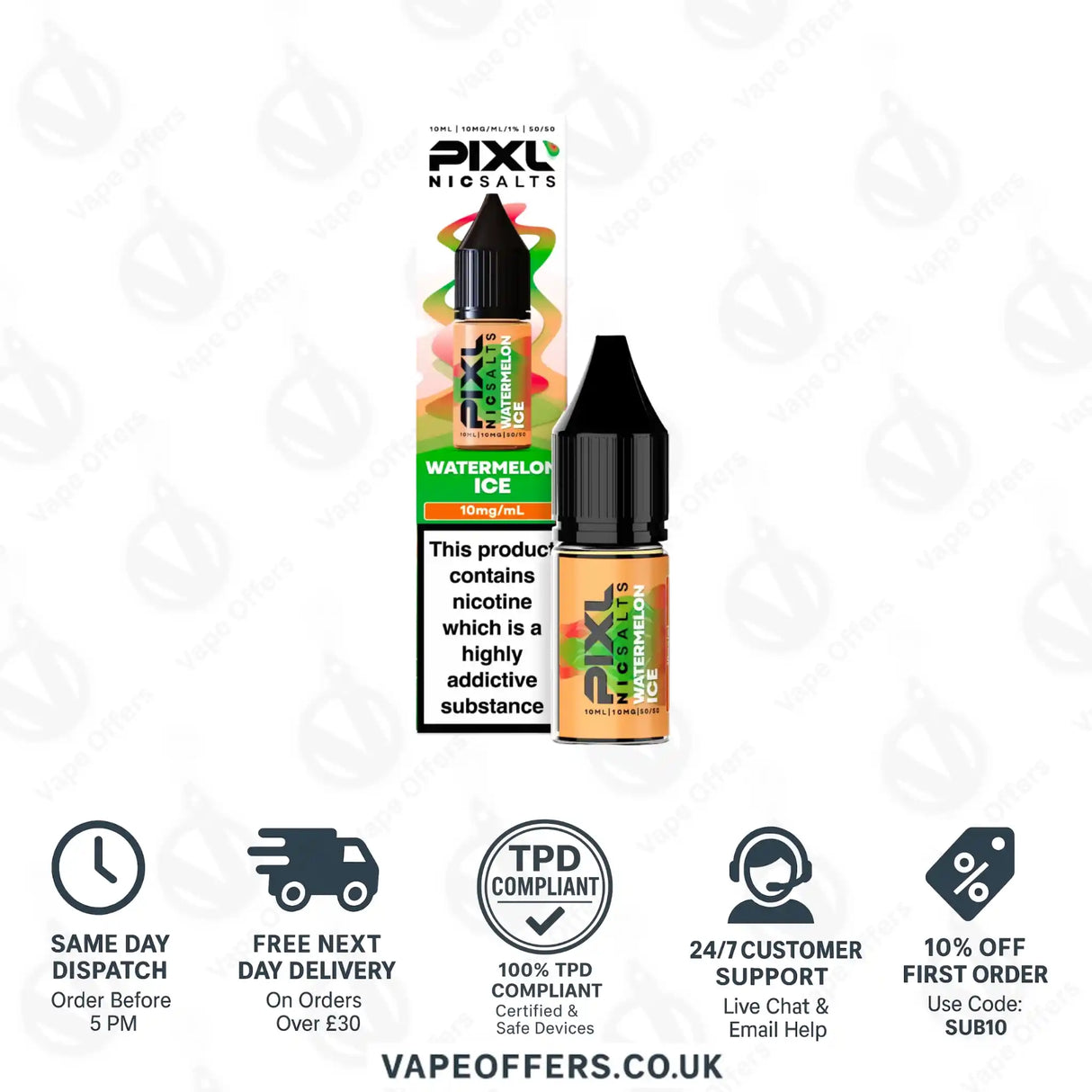 PIXL Watermelon Ice Nic Salts