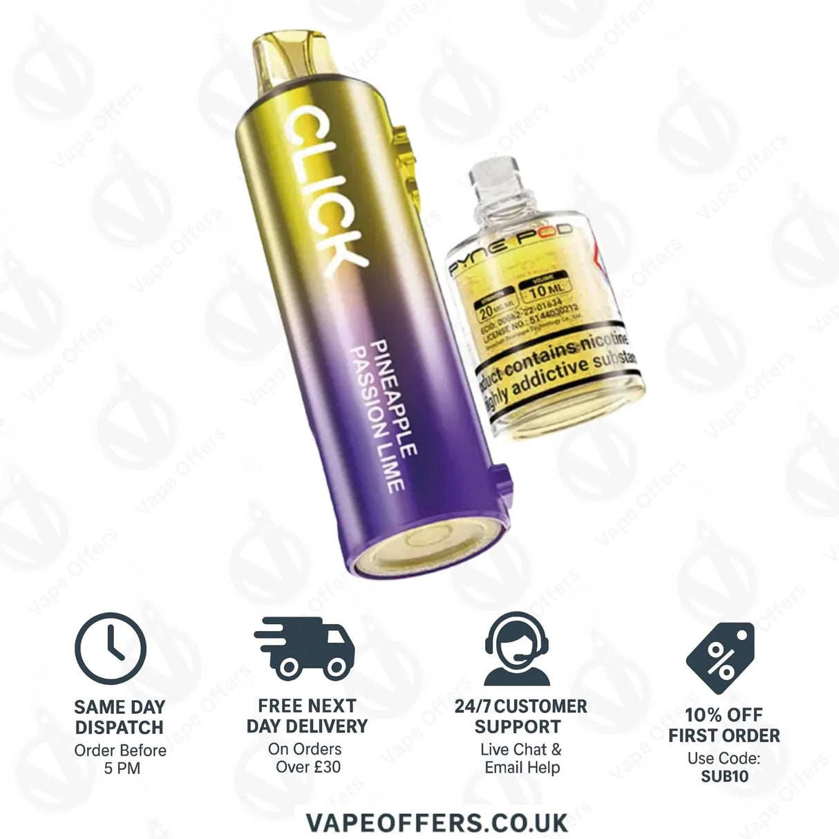 Pineapple Passion Lime – Pyne Pod Click Pods